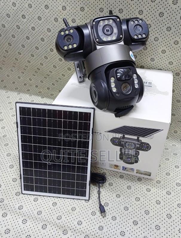 4g Triple Lens Dual Lens Solar Camera - Smart Motion Detection