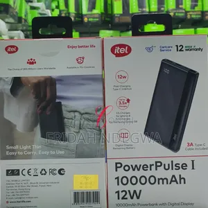 Itel Power Pulse 1 A1121 *12w 10000mah* Power Bank