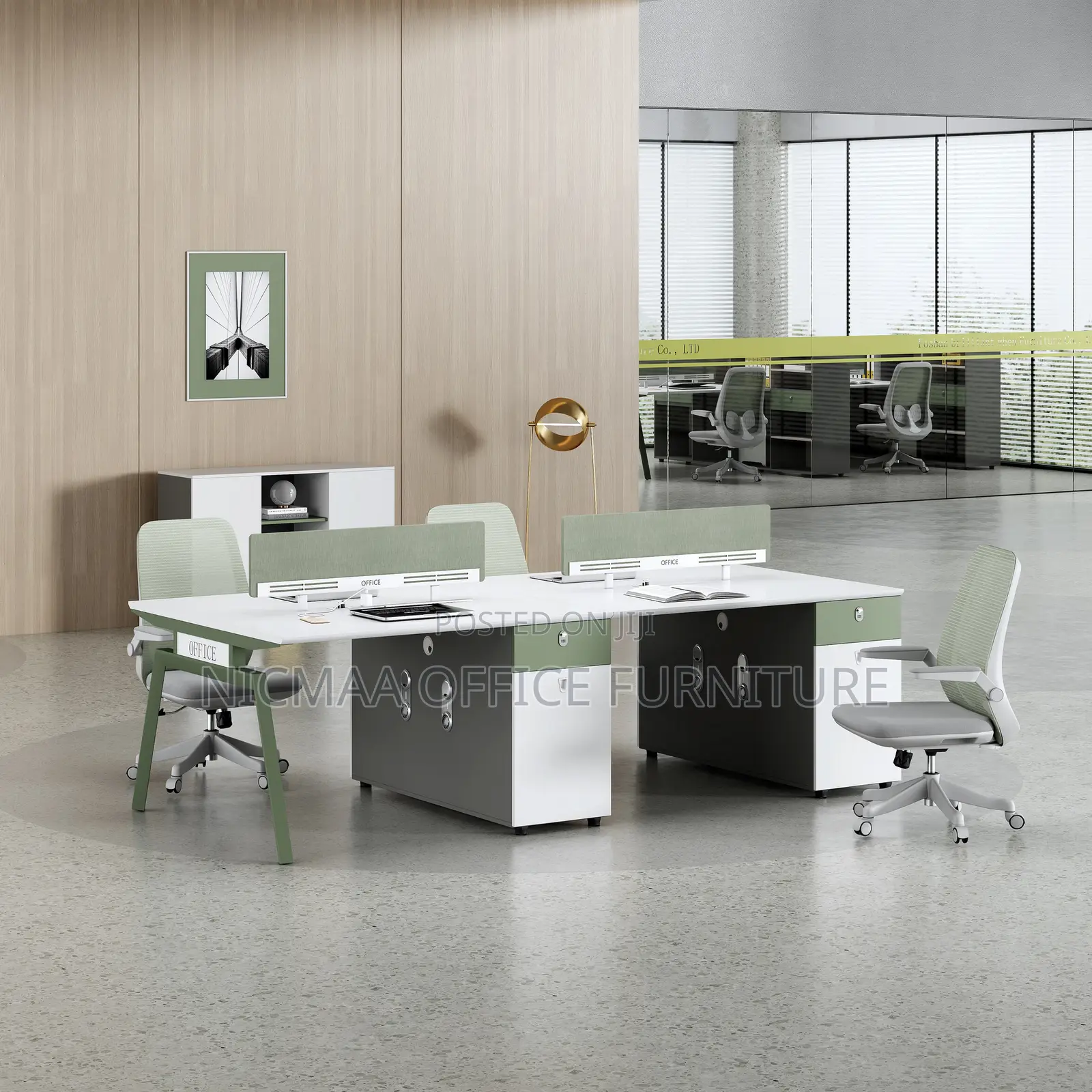 2-Persons Functional Collaboration-Ready Workstation