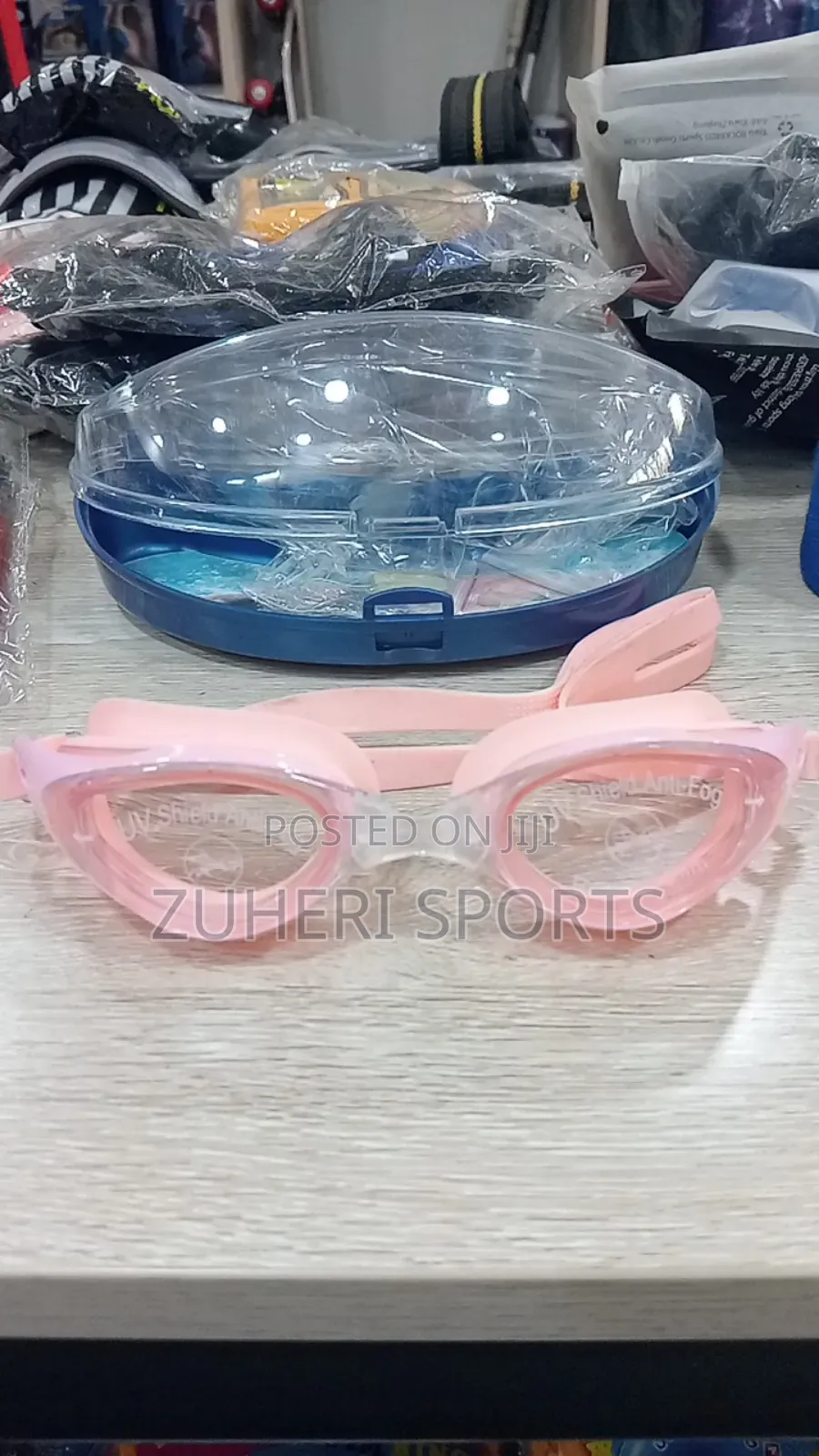 Adult Swim Goggles, Anti-Fog, Airtight Leak Proof Adjustable Strap
