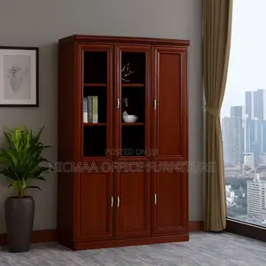 3-Door Secure Storage With Elegant Visibility Cabinet