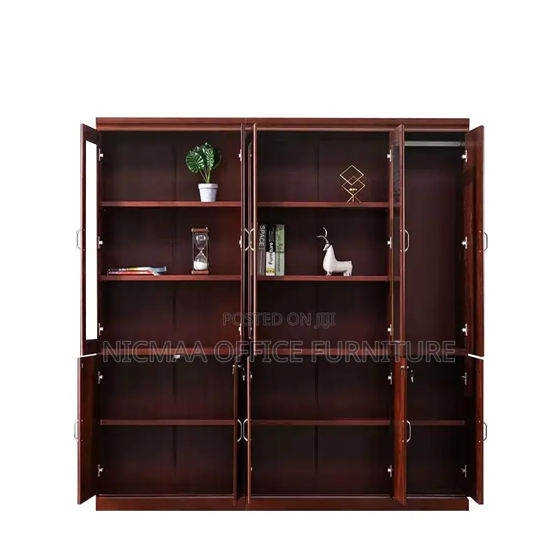 3-Door Secure Storage With Elegant Visibility Cabinet