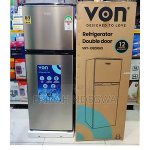 Von 138litres Double Door Refrigerator
