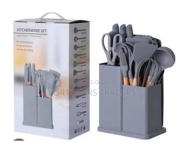 Silicone Spoons 19pcs/19pcs Silicone Spoons and Knives