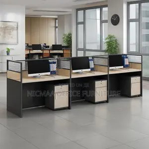 3-Person Organized, Efficient Ready for Action Workstation