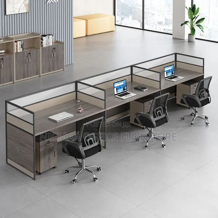 3-Person Organized, Efficient Ready for Action Workstation