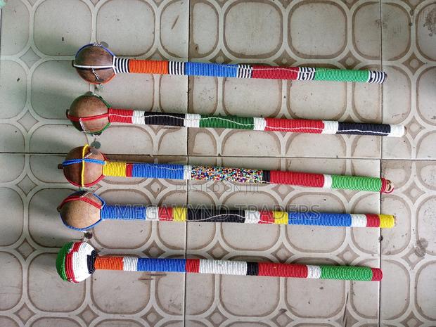 Beaded Maasai Rungu / Traditional Wooden Rungu