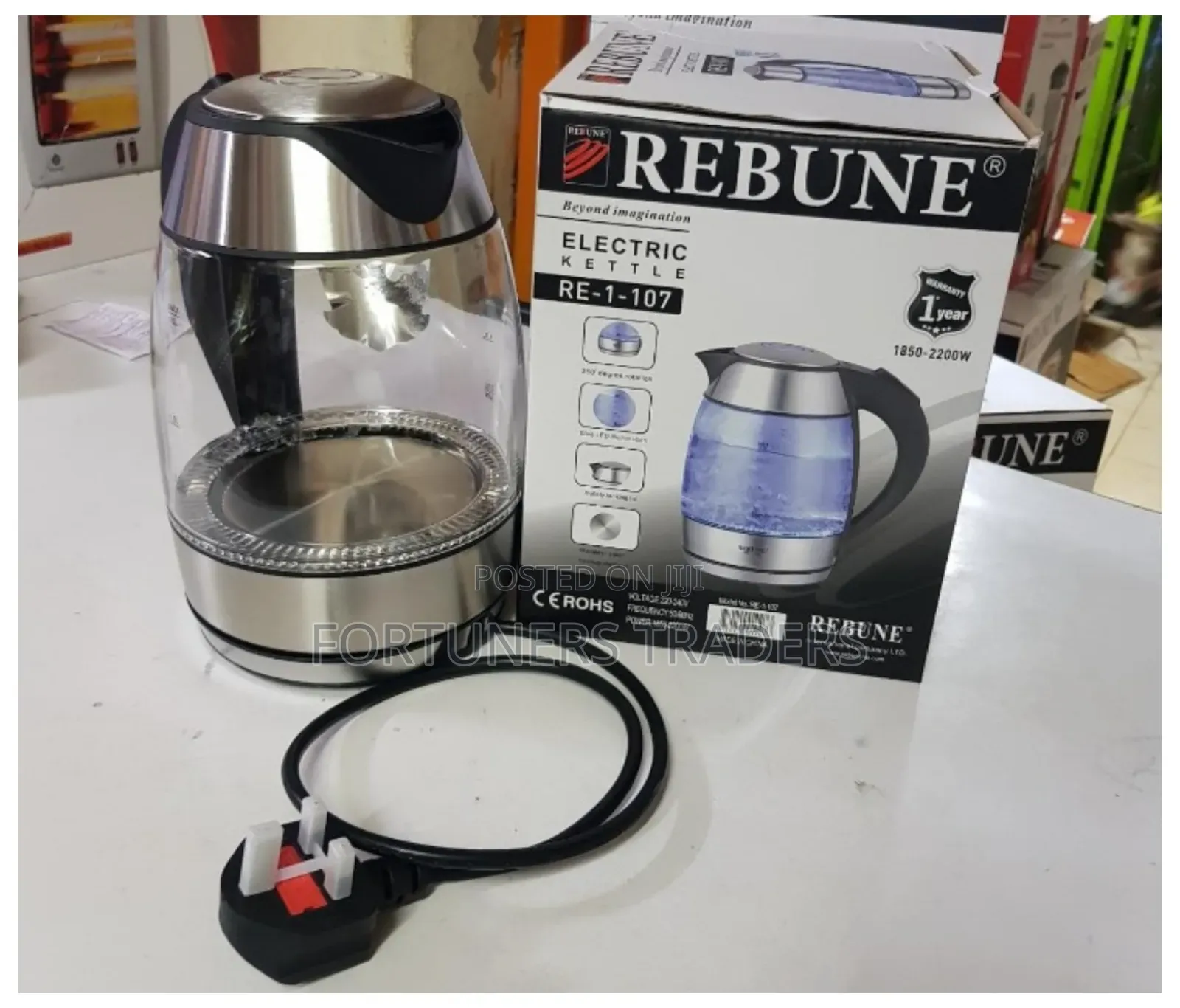 Electric Glass Kettle-Rebune