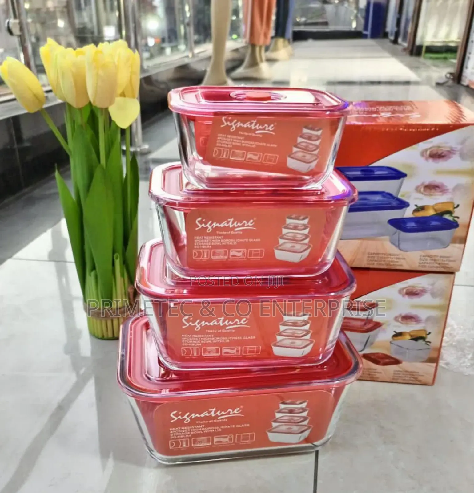 4 Pc Storage Container With Lid