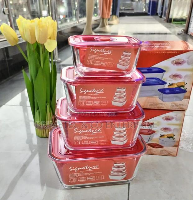 4 Pc Storage Container With Lid