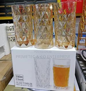 6 Pc Glasses Gold - thumbnail 2