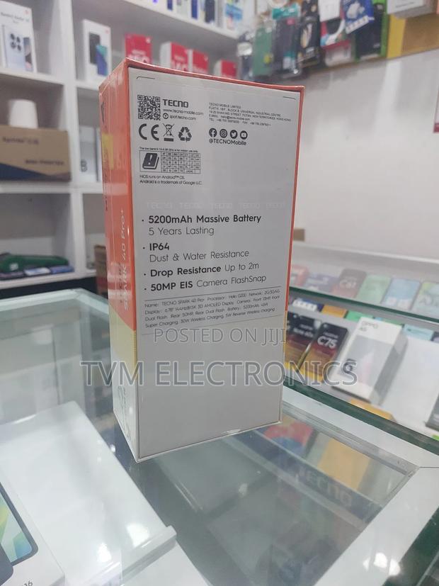 New Tecno Spark 40 Pro+ 128 GB Black - thumbnail 2