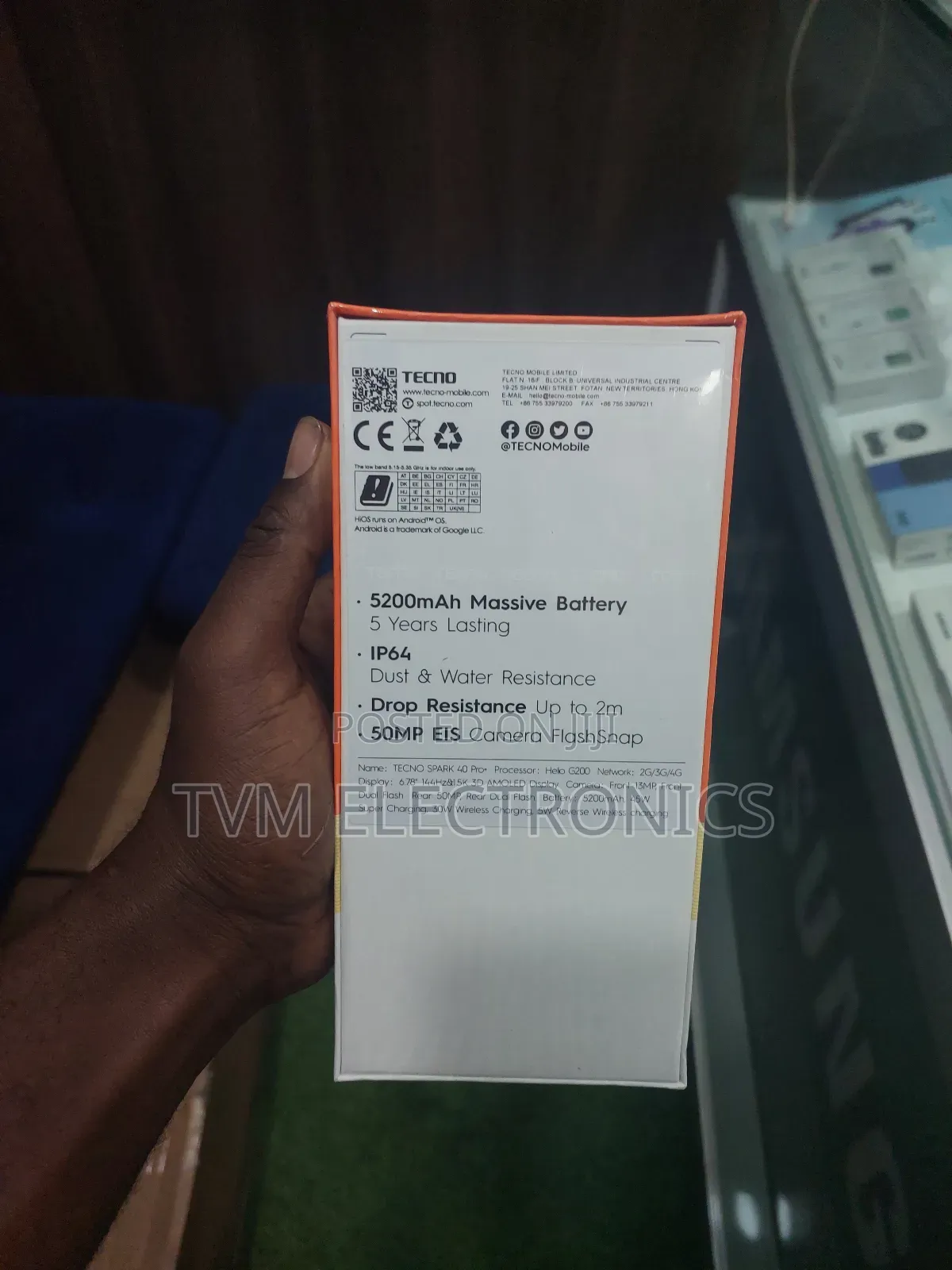 New Tecno Spark 40 Pro+ 256 GB Black