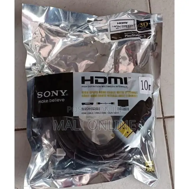 Sony Hdmi Cable 10m High-speed 4k Ultra Hd Hdmi To Hdmi Cable