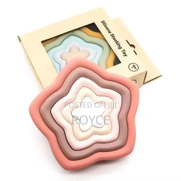 Silicone Flower Stacking Toy - main view