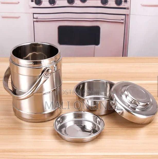 1.2l Stainless Steel Thermal Lunch Box – Double Layer Bento Food Flask
