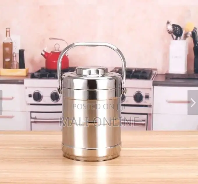 1.2l Stainless Steel Thermal Lunch Box – Double Layer Bento Food Flask