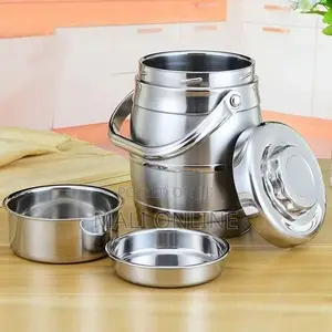 1.2l Stainless Steel Thermal Lunch Box – Double Layer Bento Food Flask