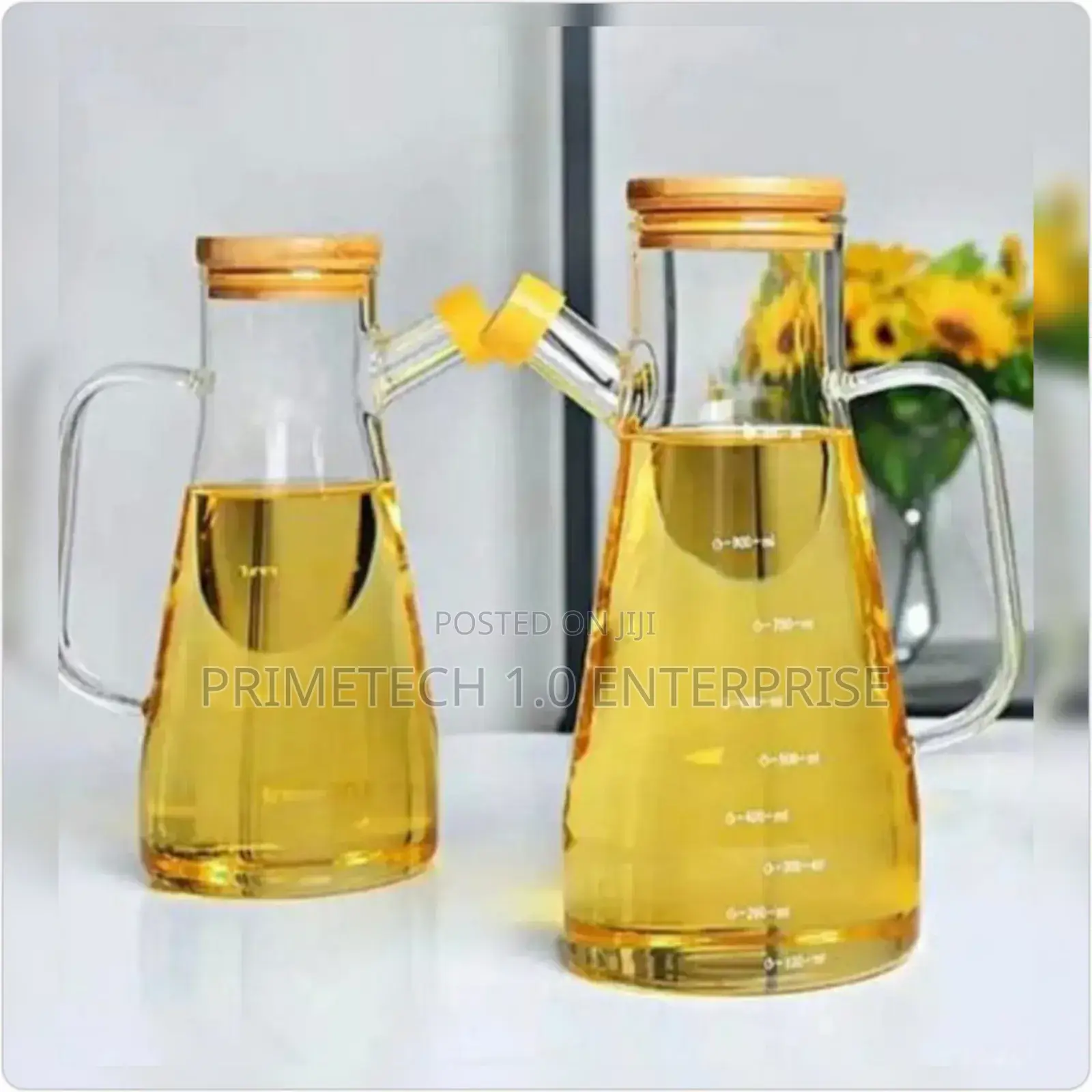 Bamboo Lid 900ml Oil Dispensing Bottle