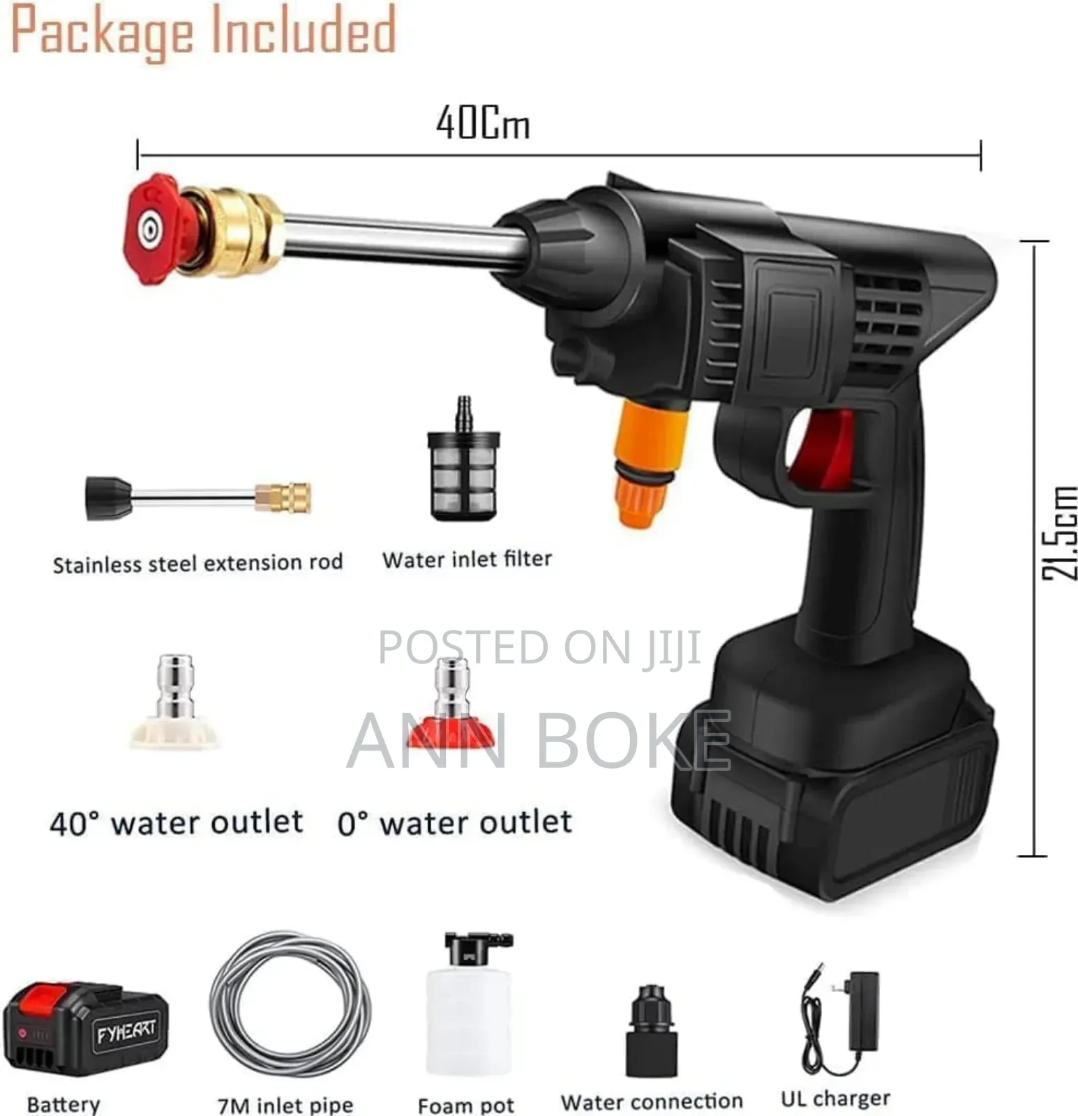 Portable High Power 2 Nozzle Cordless