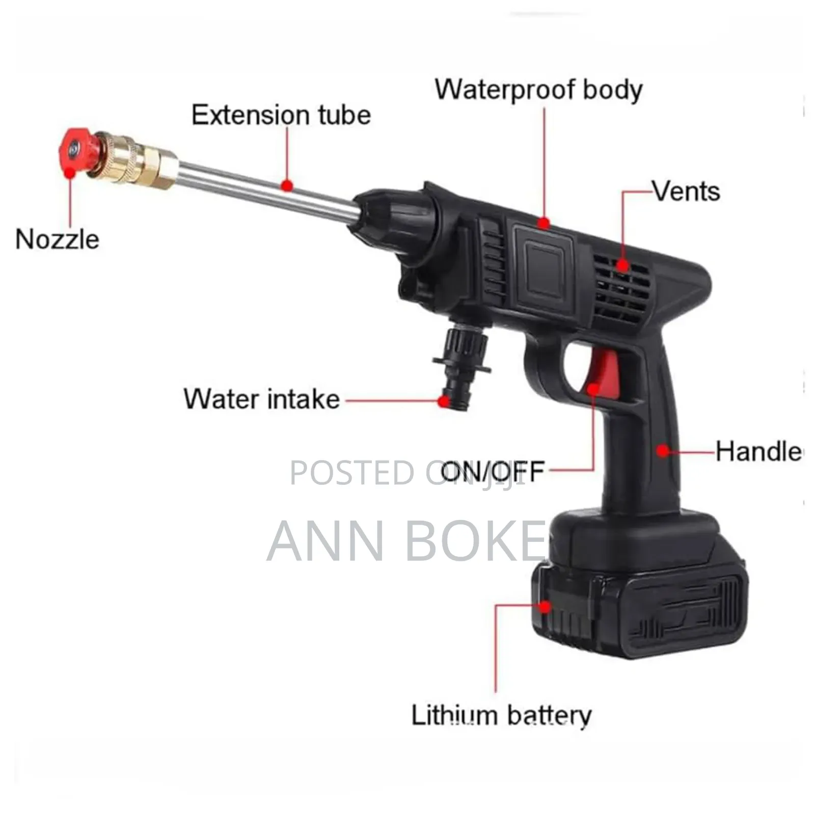 Portable High Power 2 Nozzle Cordless