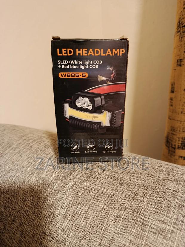 Rechargeable Led Head Torch/Lamp Riding a Bicycle Headlamp - main view