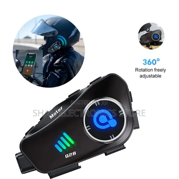 Q28 Motorcycle Helmet Blue Tooth Headset Camera Clear Sound Outdoor