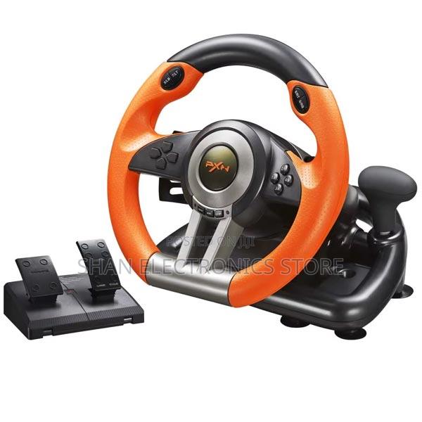 PXN V3 Pro Gaming Steering Wheel With Pedals - 180° Wheel, Vibration - main view