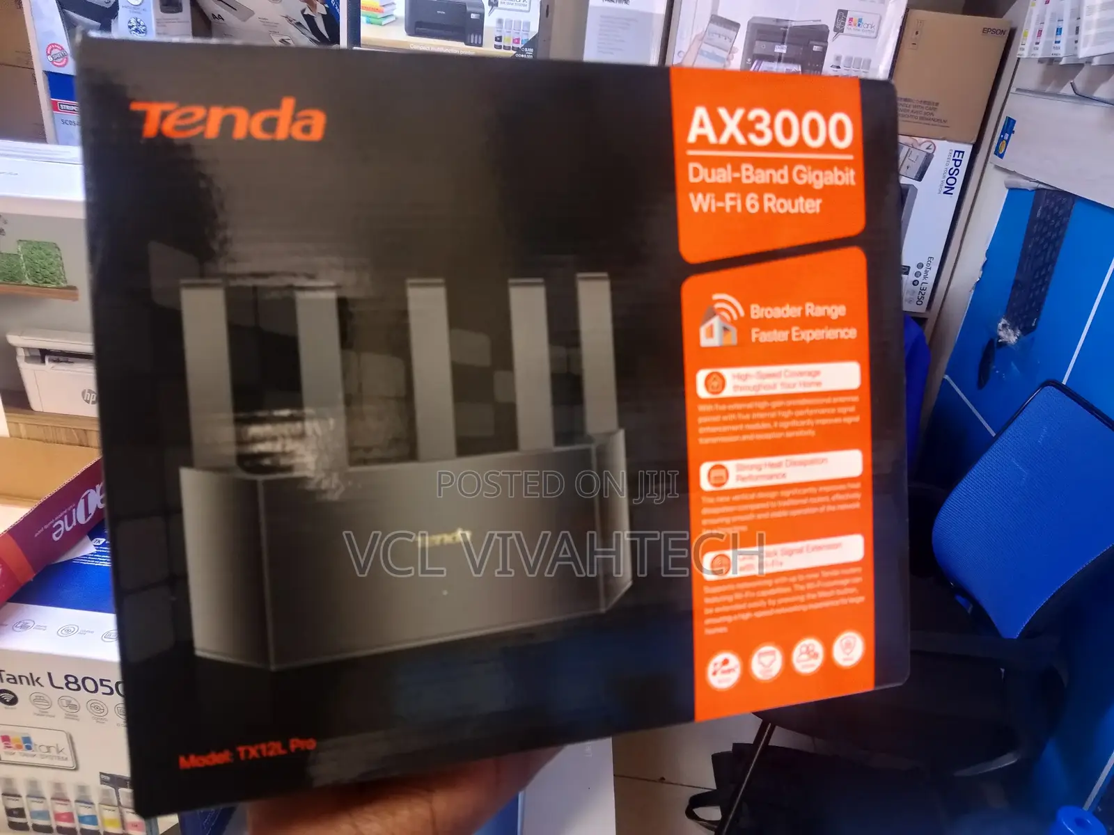 Tenda Tx12l Pro Ax3000 Dual-Band Wi-Fi 6 Router
