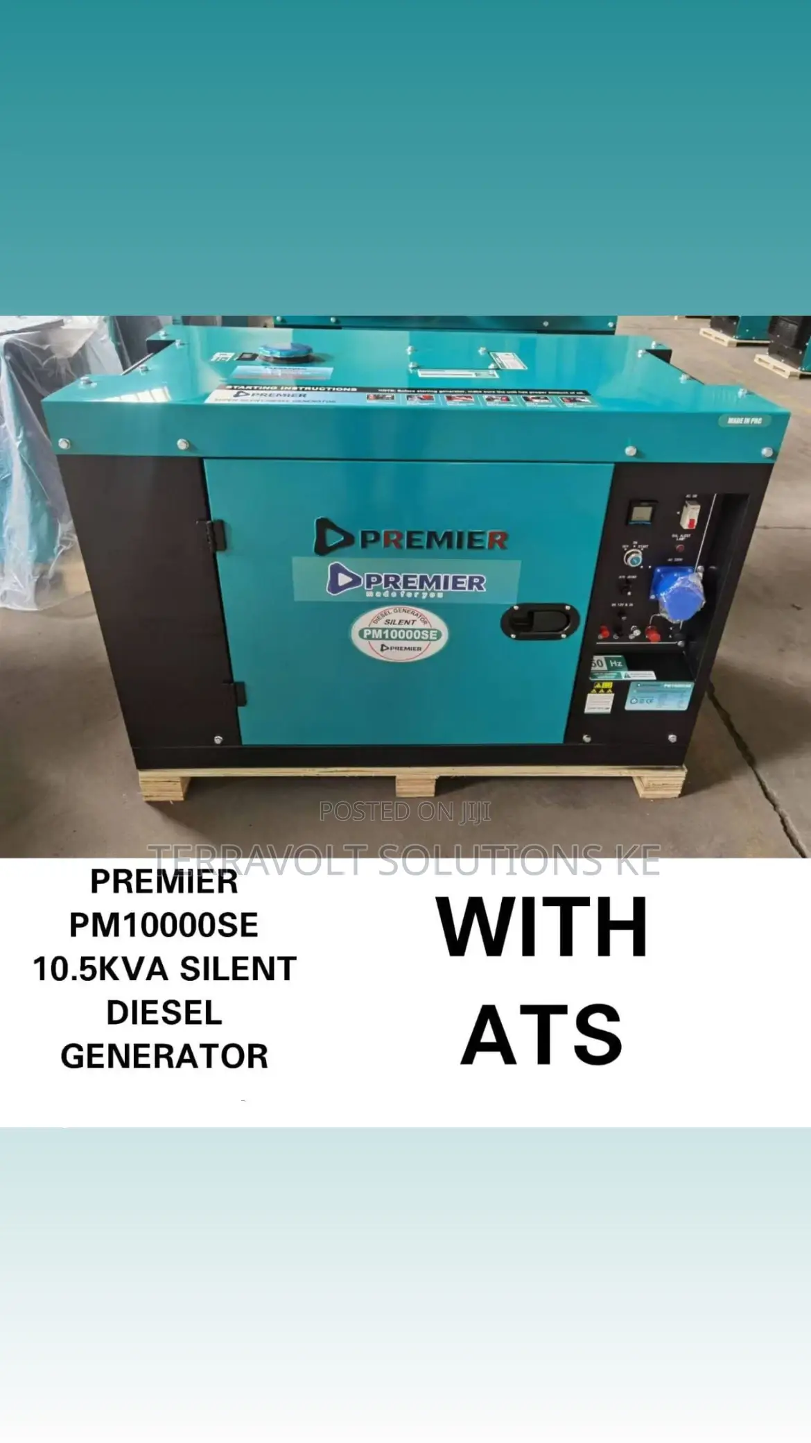 10.5kva Premier Pm10000se Silent Diesel Generator