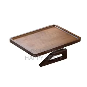 *Foldable Wooden Sofa Armrest Tray Clip
