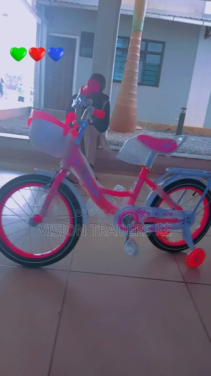 Ladybird Size 16 Girls Bike With Training Wheels