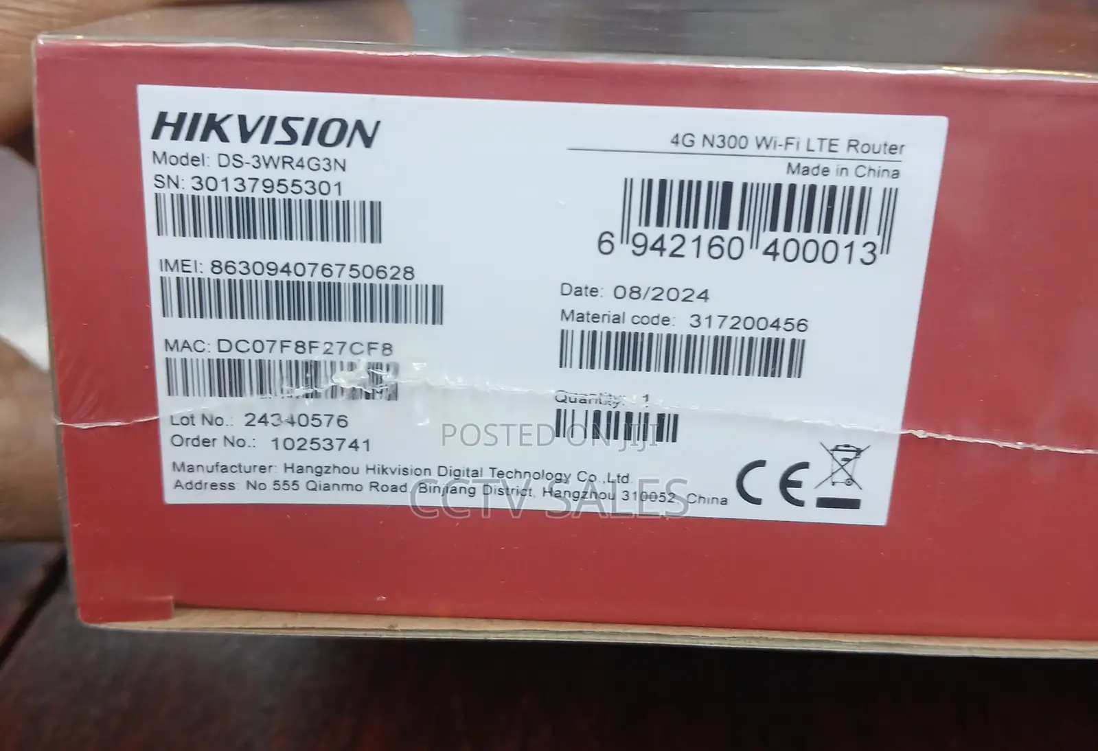 Ds-3wr4g3n 4g N300 Wi-Fi Lte Router Hikvision Up to 32 Device