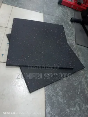 Heavy Duty Rubber Mats, Gym Floor Mats 50cmx50cmx18mm