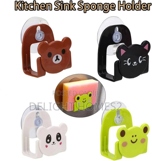 Wall Adhesive Cat Hook Sponge Holder-Pa - thumbnail 3