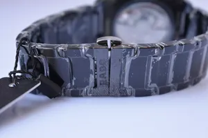 Rado True Square Open Heart Black Ceramic Automatic Watch 38 Mm