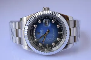 Rolex Presidential Watch Blue Dial Stainless Steel