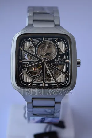Rado True Square Open Heart Matt Silver 38 Mm Watch