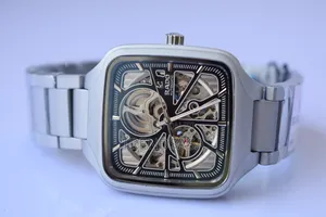 Rado True Square Open Heart Matt Silver 38 Mm Watch