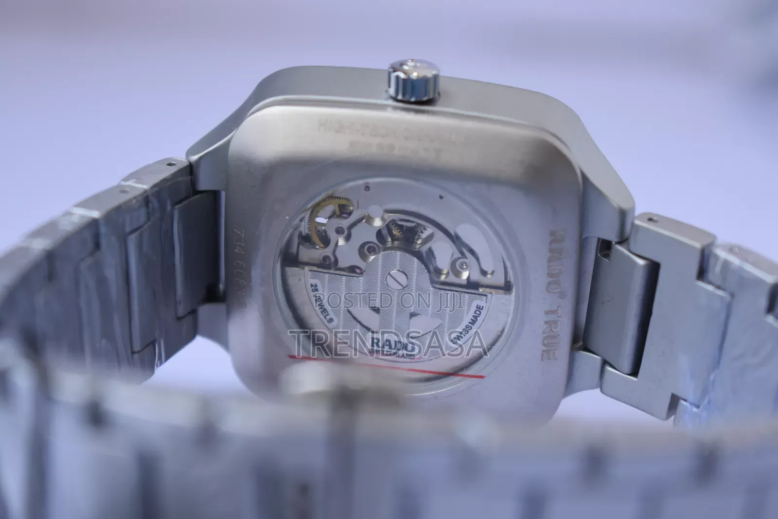 Rado True Square Open Heart Matt Silver 38 Mm Watch