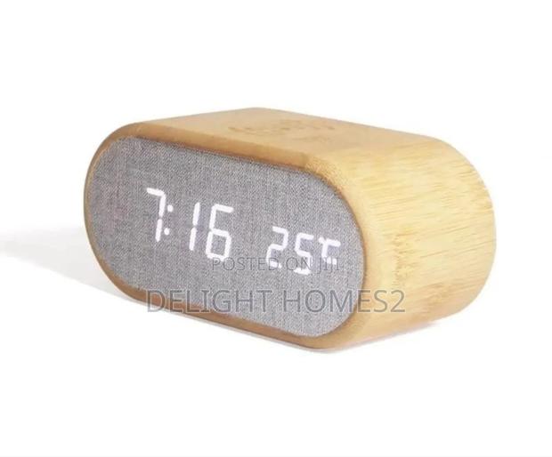 Wooden Digital Alarm Clock-Hg - thumbnail 2