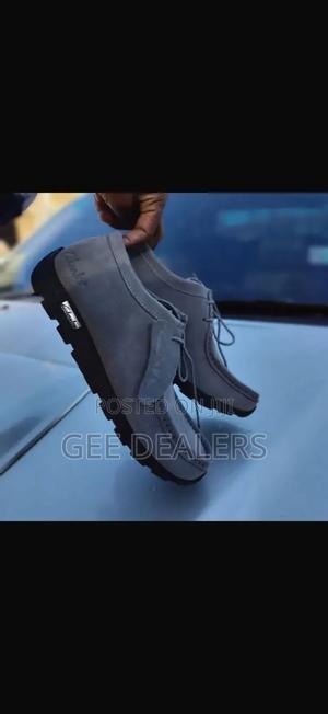 Grey/Brown Clark Wallabees Casual Shoes - thumbnail 2