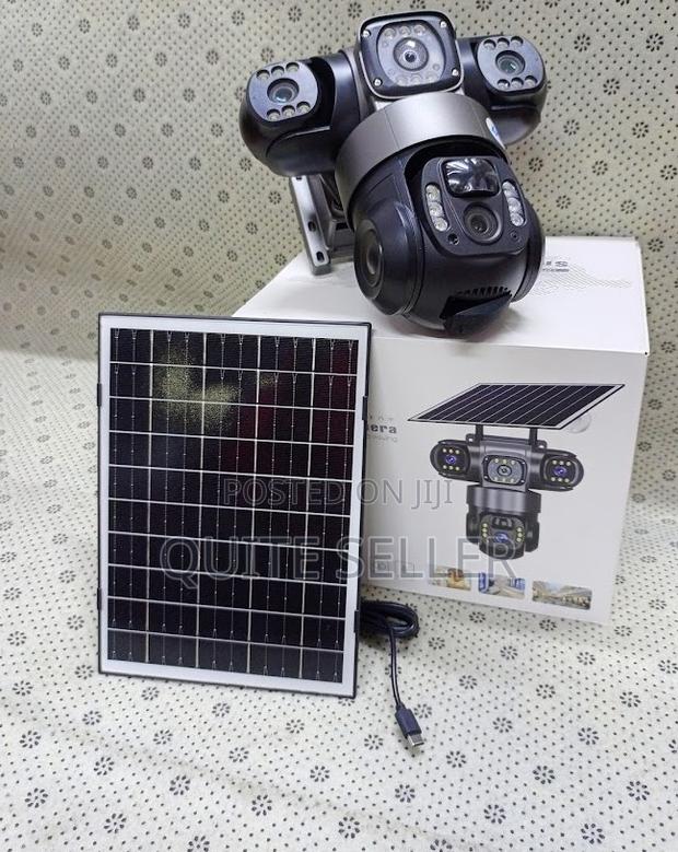 4g Triple Lens Dual Lens Solar Camera Outdoor Security Camera