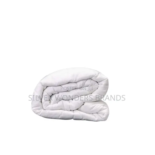 Jibao High Quality White Striped Binded Duvet Set- 4pc Pure Cotton.5x6