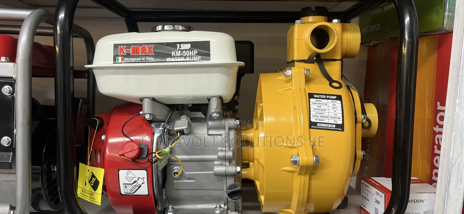 7.5hp Kmax High Pressure Gasoline Water Pump