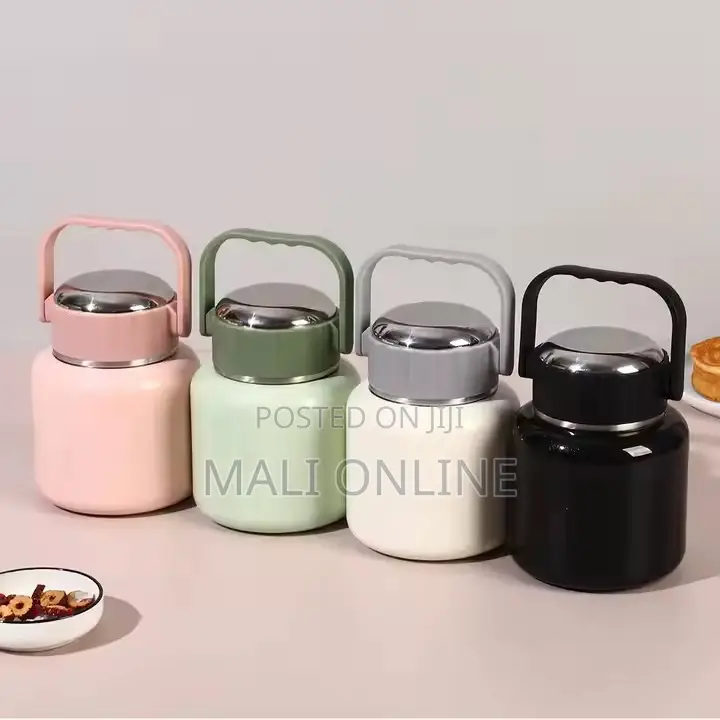 900ml Stainless Steel Thermal Food Flask Insulated Lunch Box.