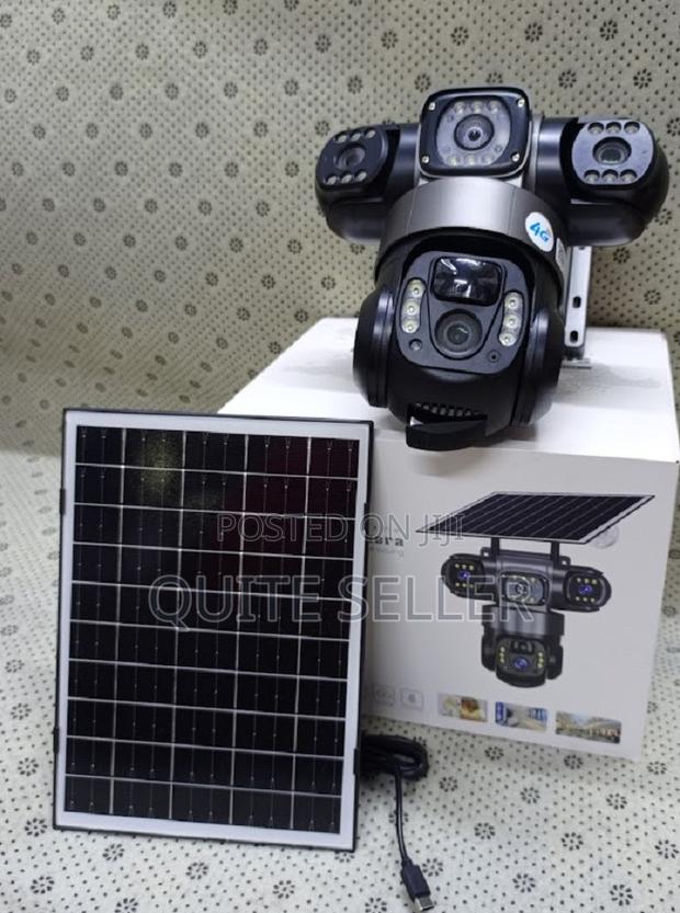 4g Triple Lens Dual Lens Solar Camera With Security Solution - main view