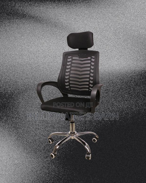 Plush Secretarial Mesh Chair | Lumbar Support - thumbnail 2
