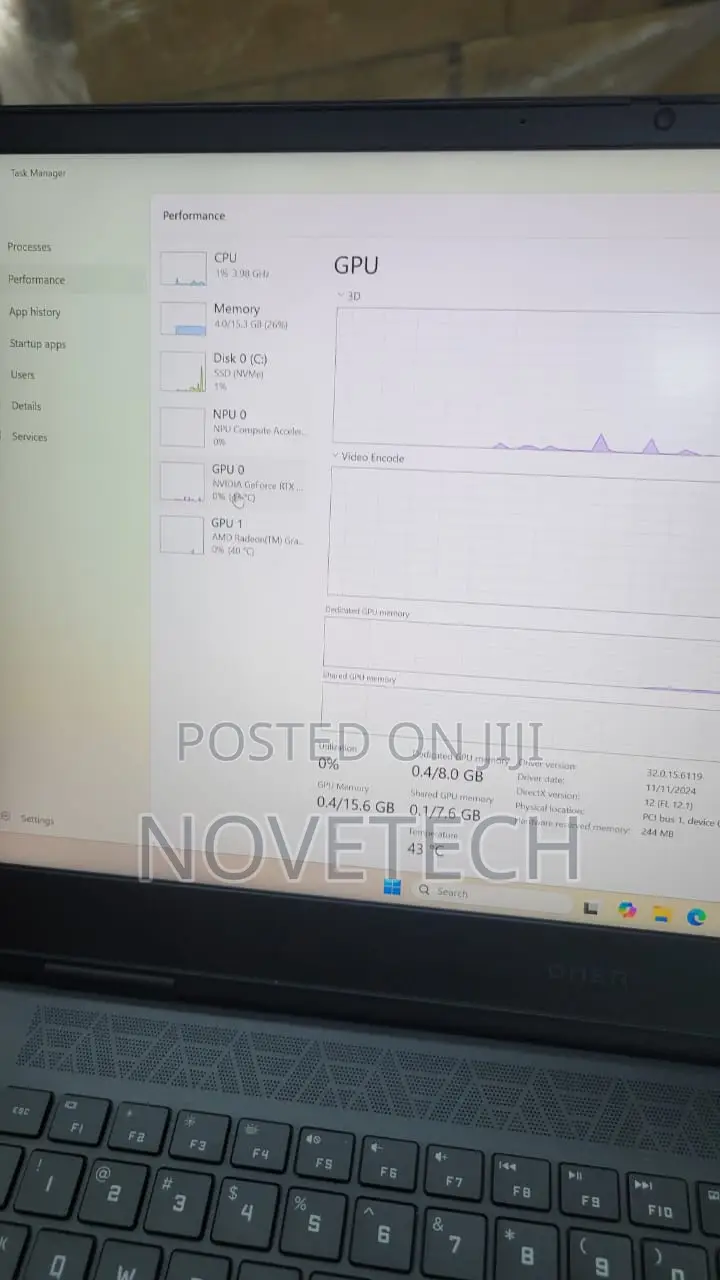Laptop HP Omen 15 16GB AMD Ryzen 9 SSD 1T