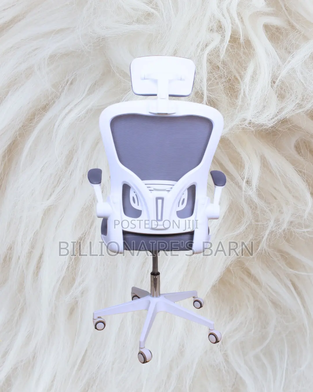 White Ergonomic Office Chair | High-Back Scratch-Resistant Finish